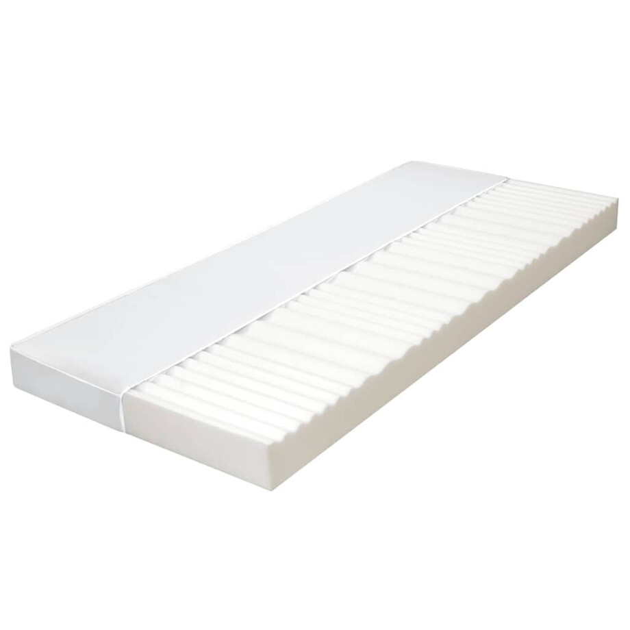 vidaXL Matras 7 Zone 10 cm PU-schuim H2 H3 80x200 cm afbeelding 1