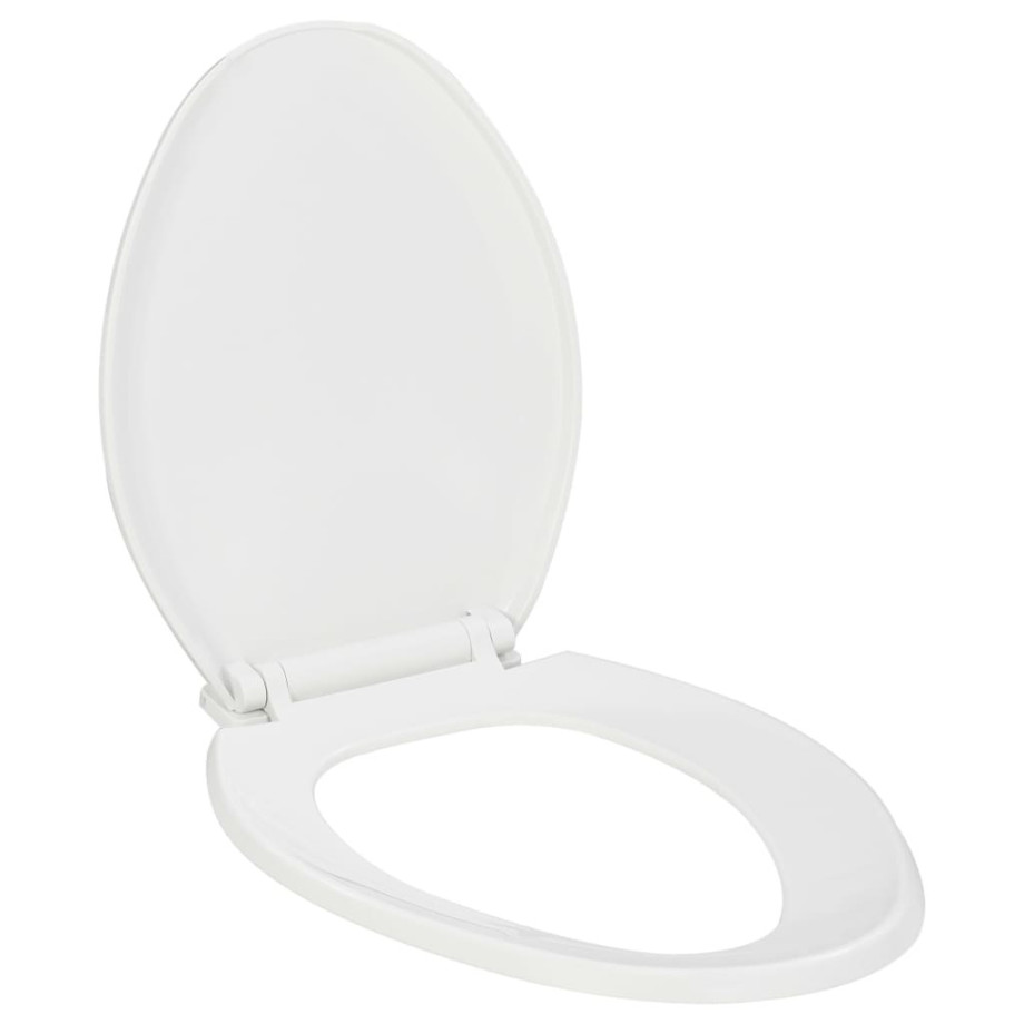 vidaXL Toiletbril soft-close met quick-release ontwerp wit afbeelding 1