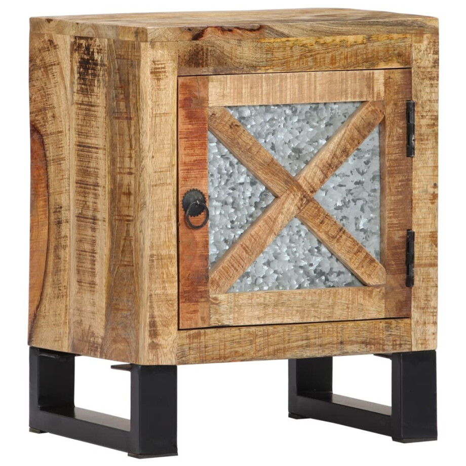 vidaXL Nachtkastje 40x30x50 cm massief mangohout afbeelding 1
