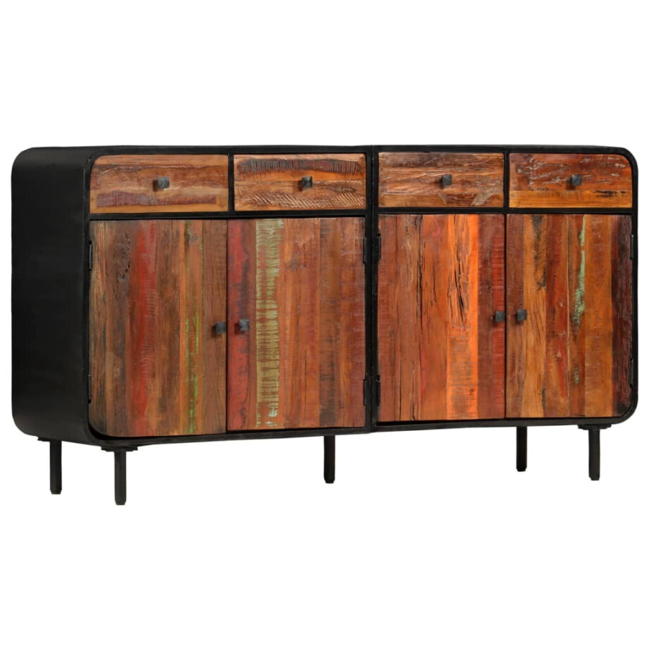 vidaXL Dressoir 140x35x76 cm massief gerecycled hout afbeelding 1