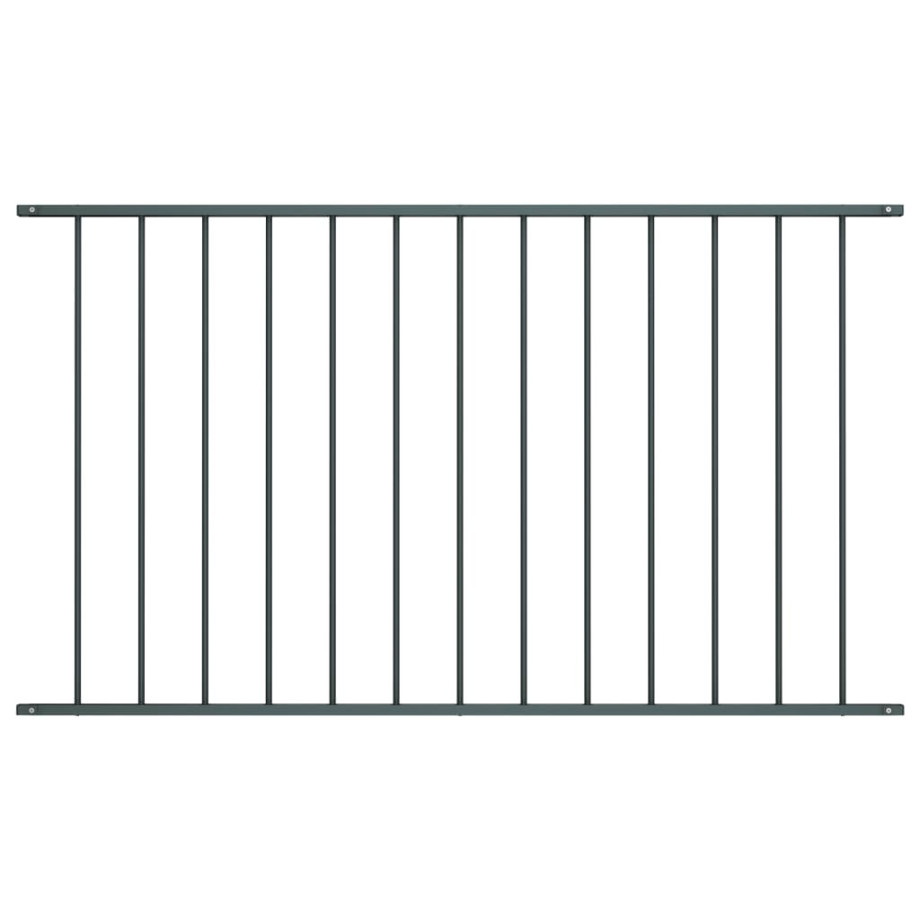 vidaXL Hekpaneel 1,7x1 m gepoedercoat staal antraciet afbeelding 1