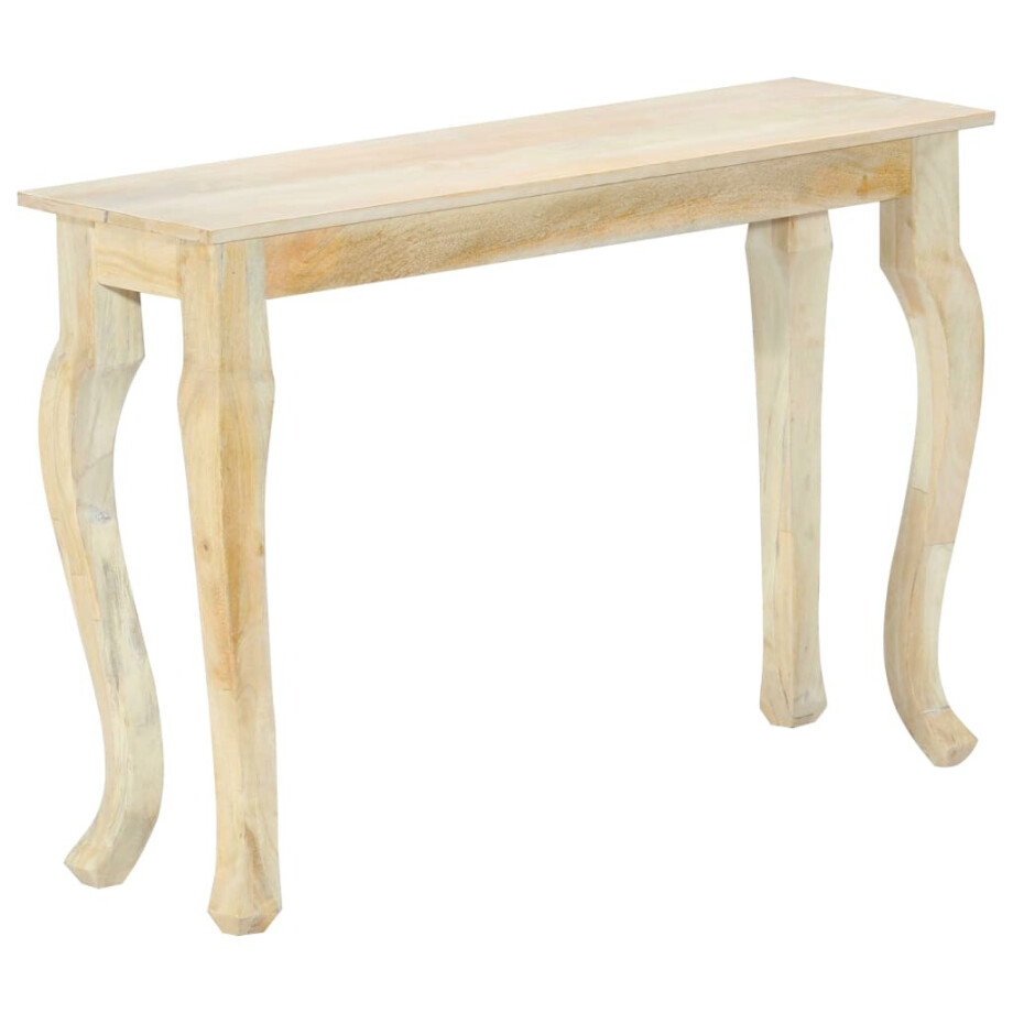 vidaXL Consoletafel 110x35x77 cm Massief mangohout afbeelding 1