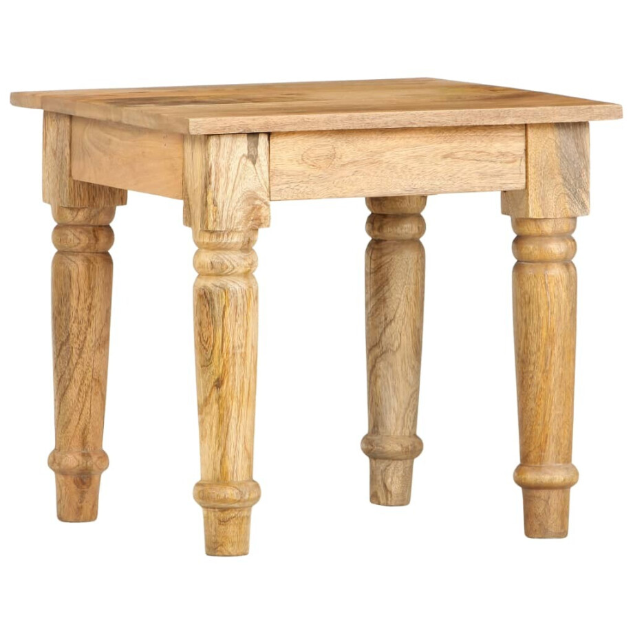 vidaXL Bijzettafel 43x43x40 cm massief mangohout vidaXL Bijzettafel 43x43x40 cm massief mangohout afbeelding 1