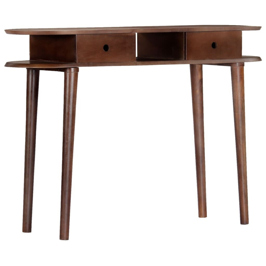 vidaXL Consoletafel 110x35x76 cm Massief Acaciahout afbeelding 