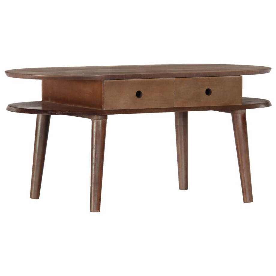 vidaXL Salontafel 100x50x46 cm massief acaciahout afbeelding 