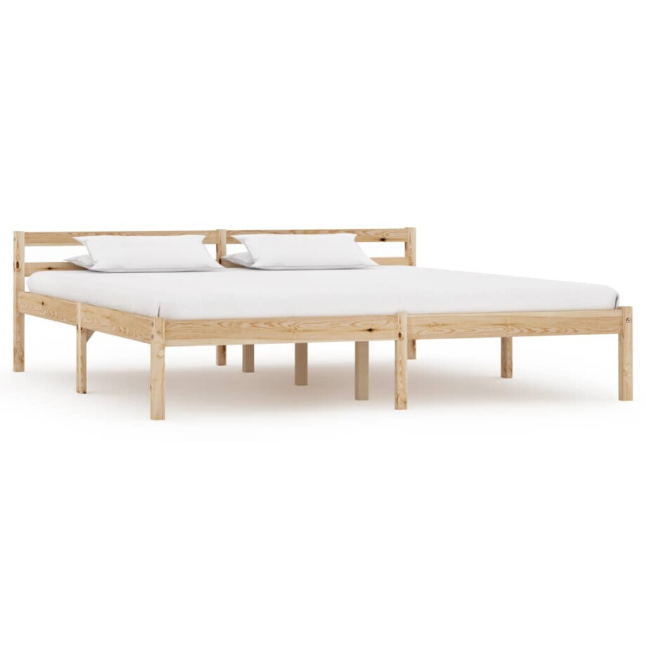 vidaXL Bedframe massief grenenhout 160x200 cm afbeelding 1