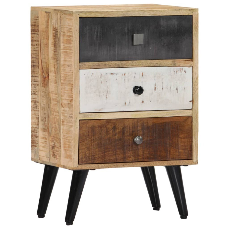 vidaXL Nachtkastje 40x30x60 cm massief mangohout afbeelding 1