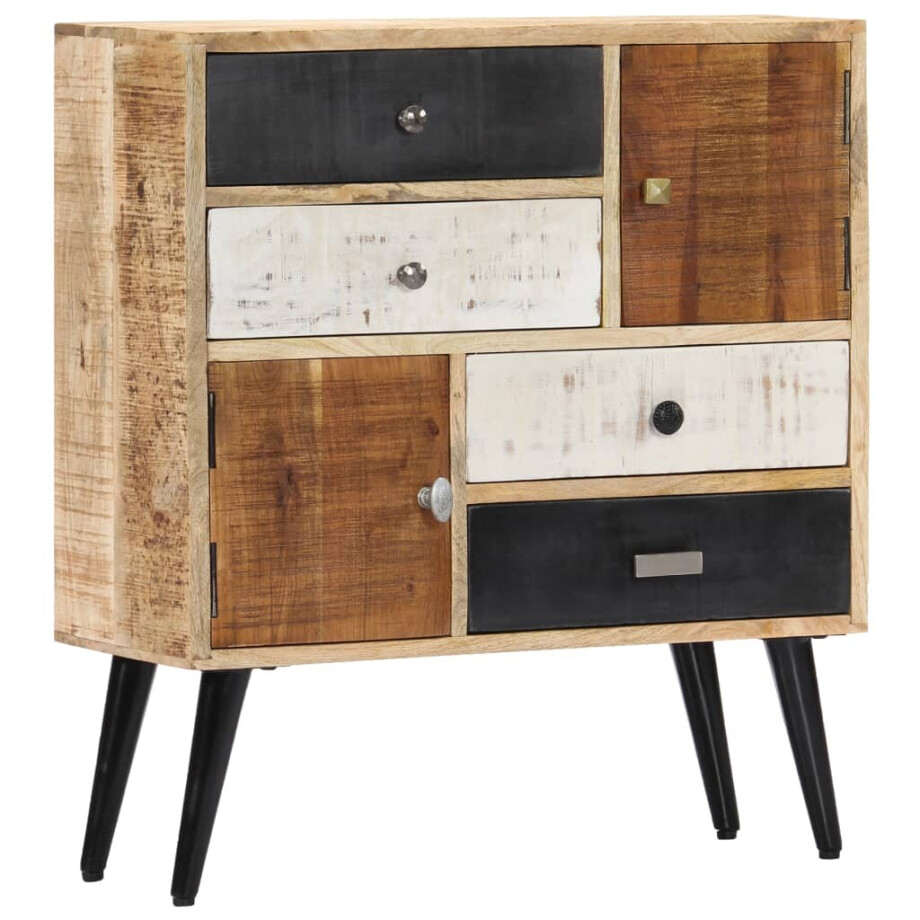 vidaXL Dressoir 70x30x78 cm massief mangohout afbeelding 1