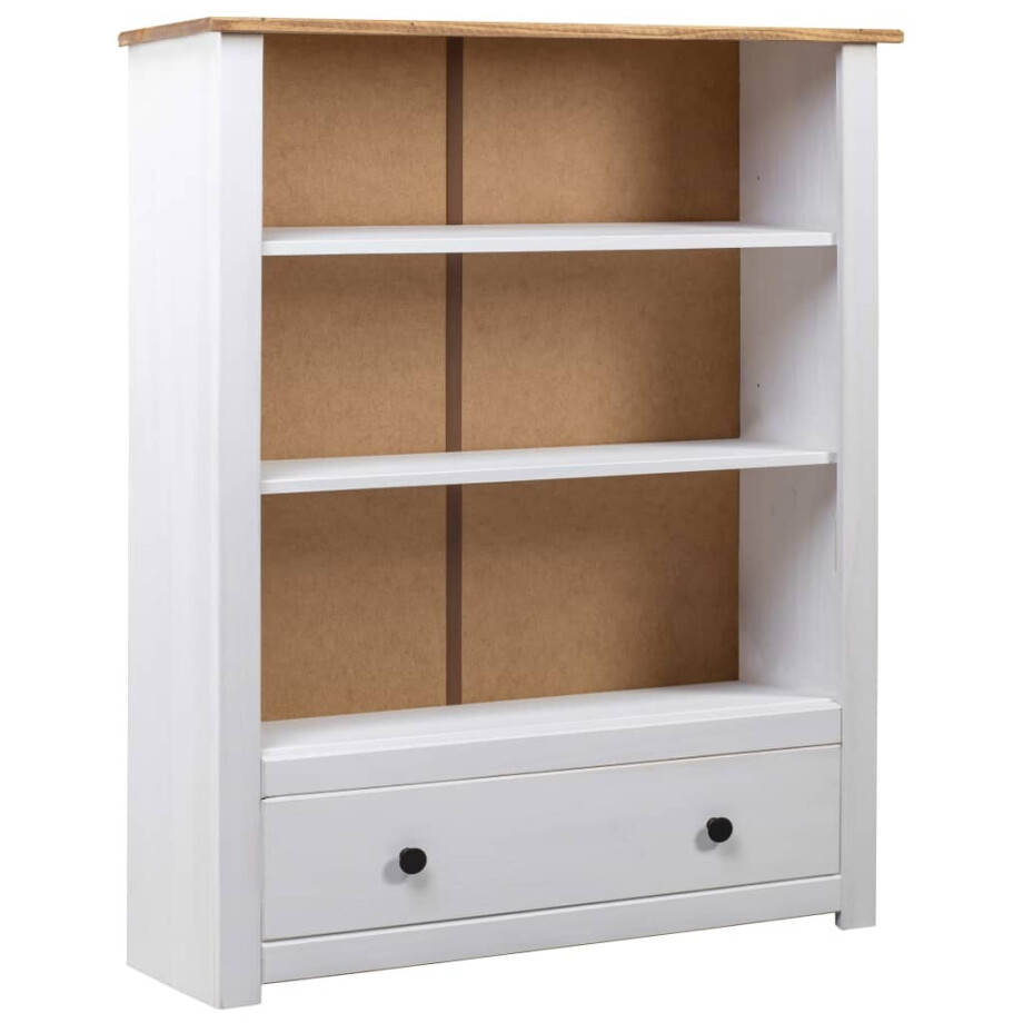 vidaXL Boekenkast Panama Range 80x35x110 cm massief grenenhout wit afbeelding 1