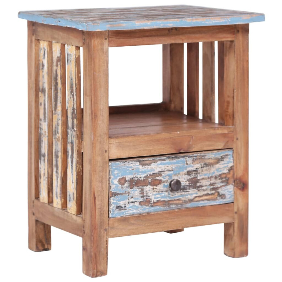 vidaXL Nachtkastje 41x30x50 cm massief mahoniehout afbeelding 1
