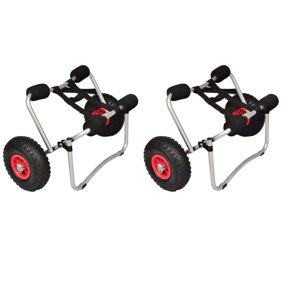 vidaXL Kayaktrolleys 2 st aluminium afbeelding 1