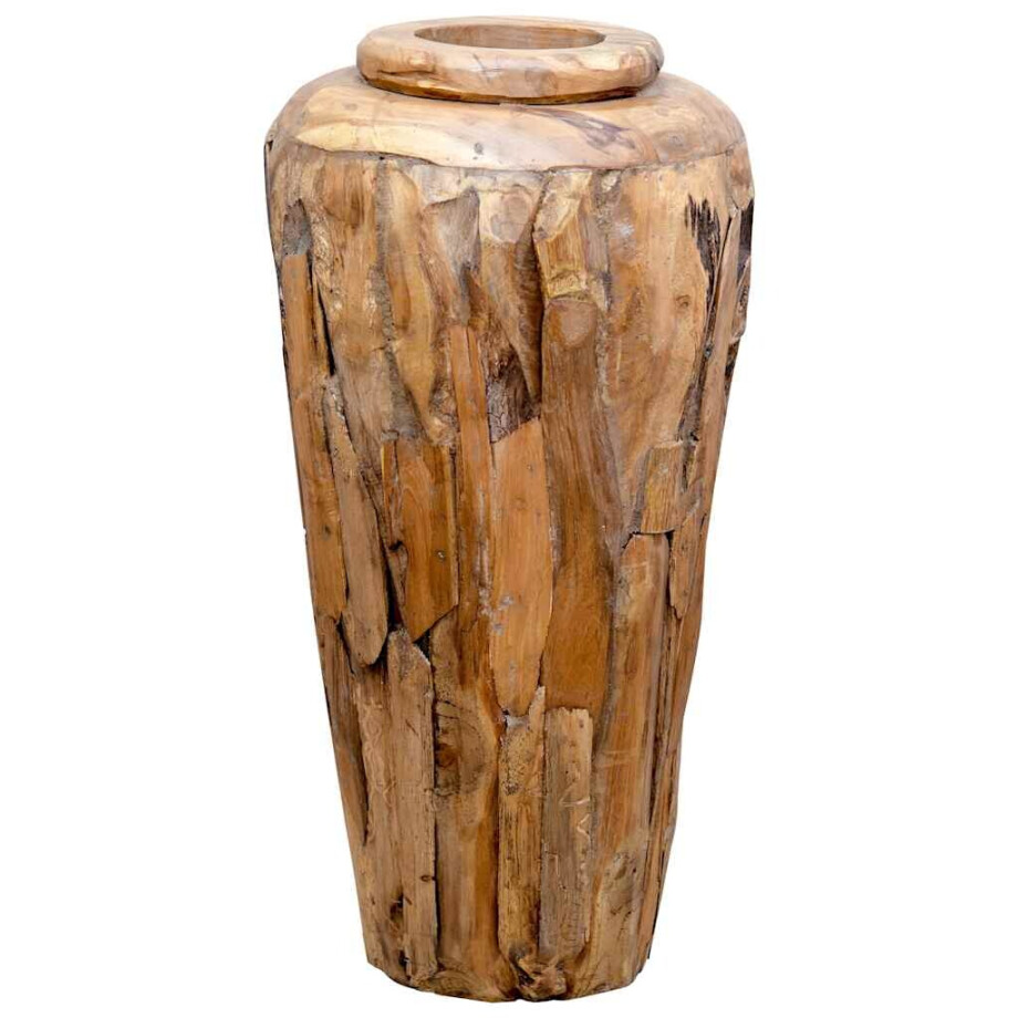 vidaXL Decoratievaas 40x80 cm massief teakhout afbeelding 1
