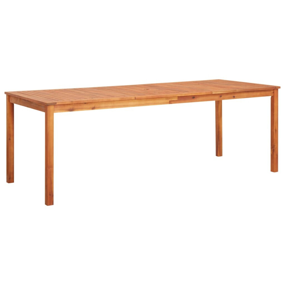 vidaXL Tuintafel 215x90x74 cm massief acaciahout afbeelding 1