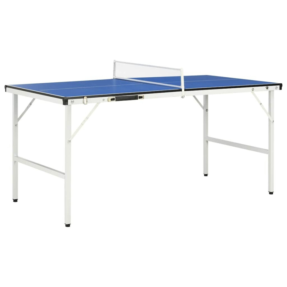 vidaXL Tafeltennistafel 152x76x66 cm met net 152x76x66 cm blauw afbeelding 1