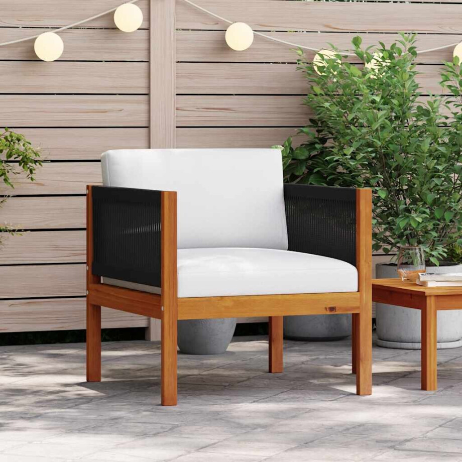 vidaXL Tuinstoelen 2 st massief acaciahout afbeelding 1