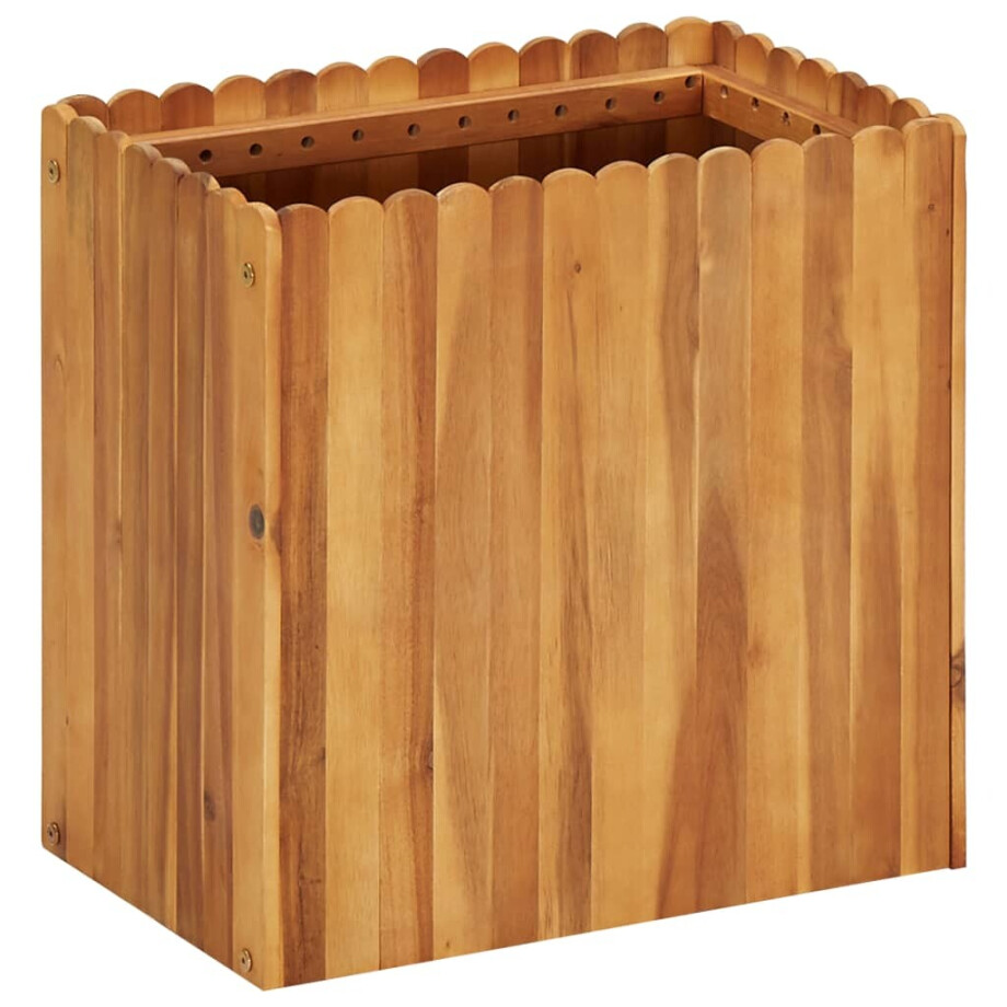 vidaXL Plantenbak verhoogd 50x30x50 cm massief acaciahout afbeelding 1