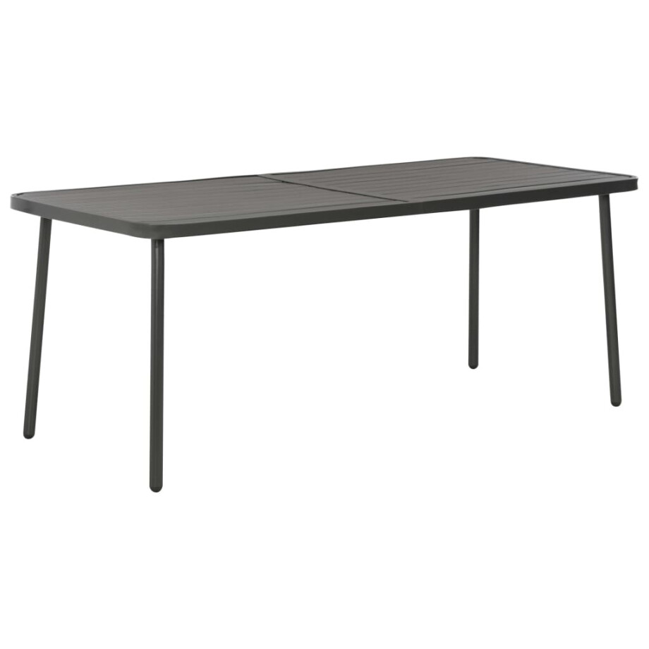 vidaXL Tuintafel 180x83x72 cm staal donkergrijs vidaXL Tuintafel 180x83x72 cm staal donkergrijs afbeelding 1