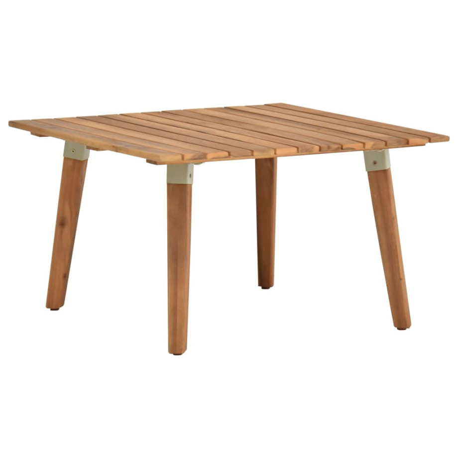 vidaXL Tuintafel 60x60x36 cm massief acaciahout afbeelding 1