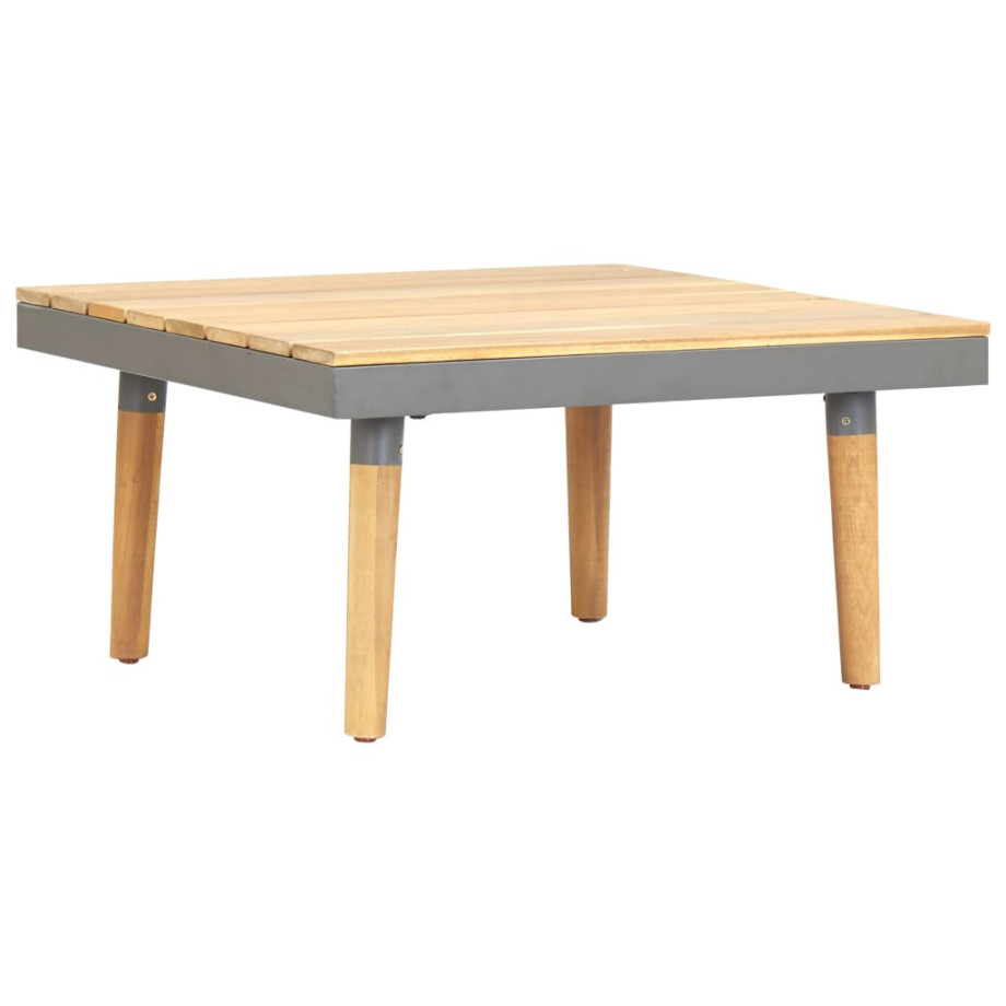 vidaXL Tuintafel 60x60x31,5 cm massief acaciahout afbeelding 1