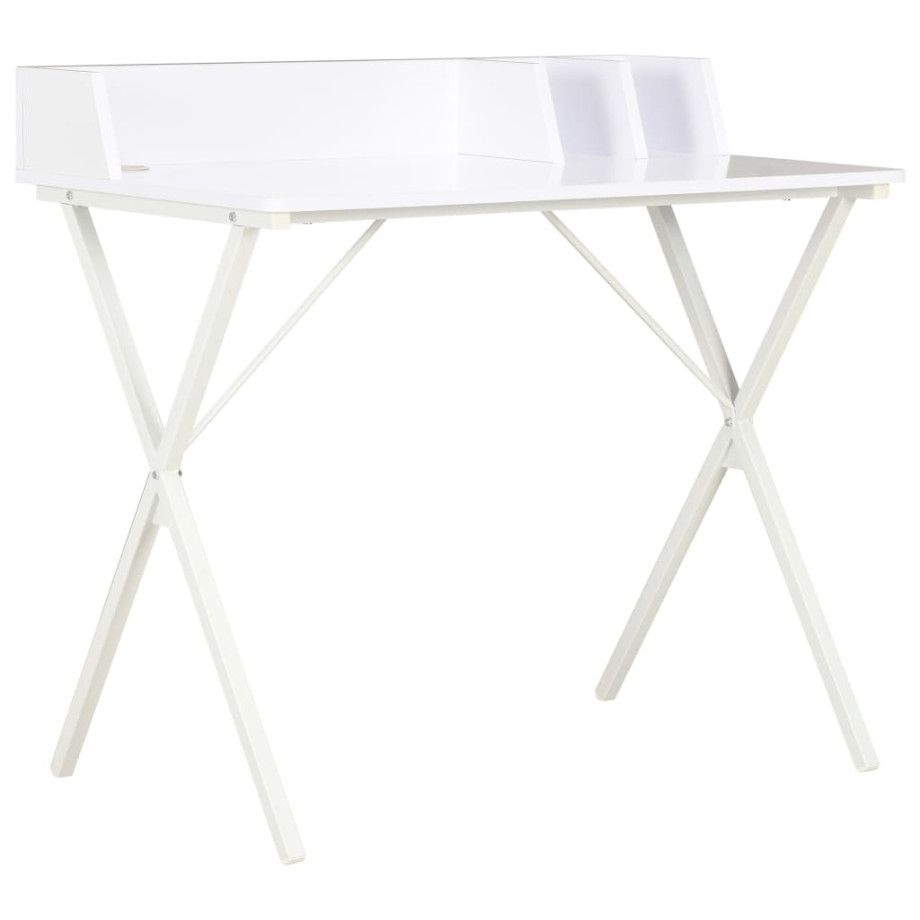 vidaXL Bureau 80x50x84 cm wit afbeelding 1