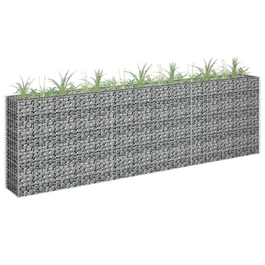 vidaXL Gabion plantenbak verhoogd 270x30x90 cm gegalvaniseerd staal vidaXL Gabion plantenbak verhoogd 270x30x90 cm gegalvaniseerd staal afbeelding 1