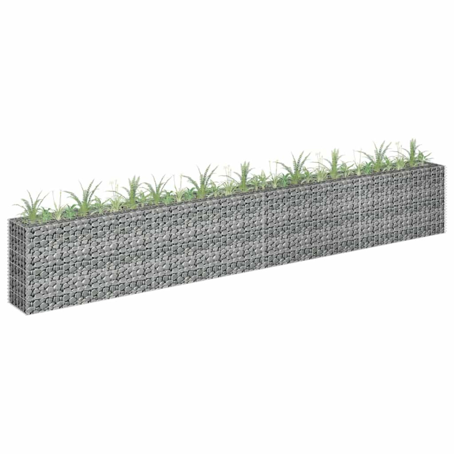 vidaXL Gabion plantenbak verhoogd 360x30x60 cm gegalvaniseerd staal vidaXL Gabion plantenbak verhoogd 360x30x60 cm gegalvaniseerd staal afbeelding 1