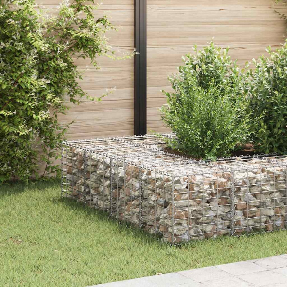 vidaXL Gabion plantenbak verhoogd kubus 40x40x40 cm staaldraad vidaXL Gabion plantenbak verhoogd kubus 40x40x40 cm staaldraad afbeelding 1