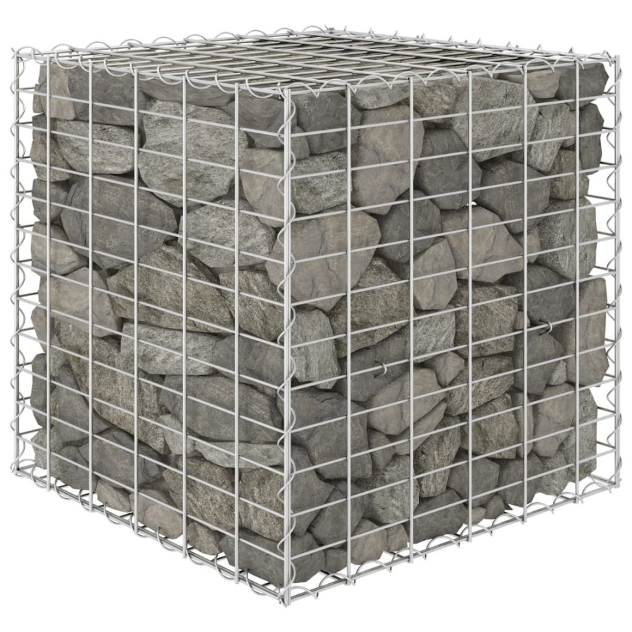 vidaXL Gabion plantenbak verhoogd kubus 60x60x60 cm staaldraad afbeelding 1