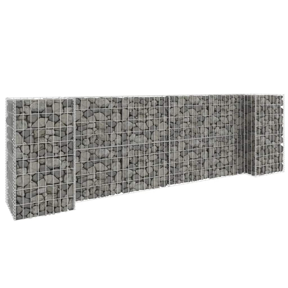 vidaXL Gabion plantenbak H-vormig 260x40x80 cm staaldraad vidaXL Gabion plantenbak H-vormig 260x40x80 cm staaldraad afbeelding 1