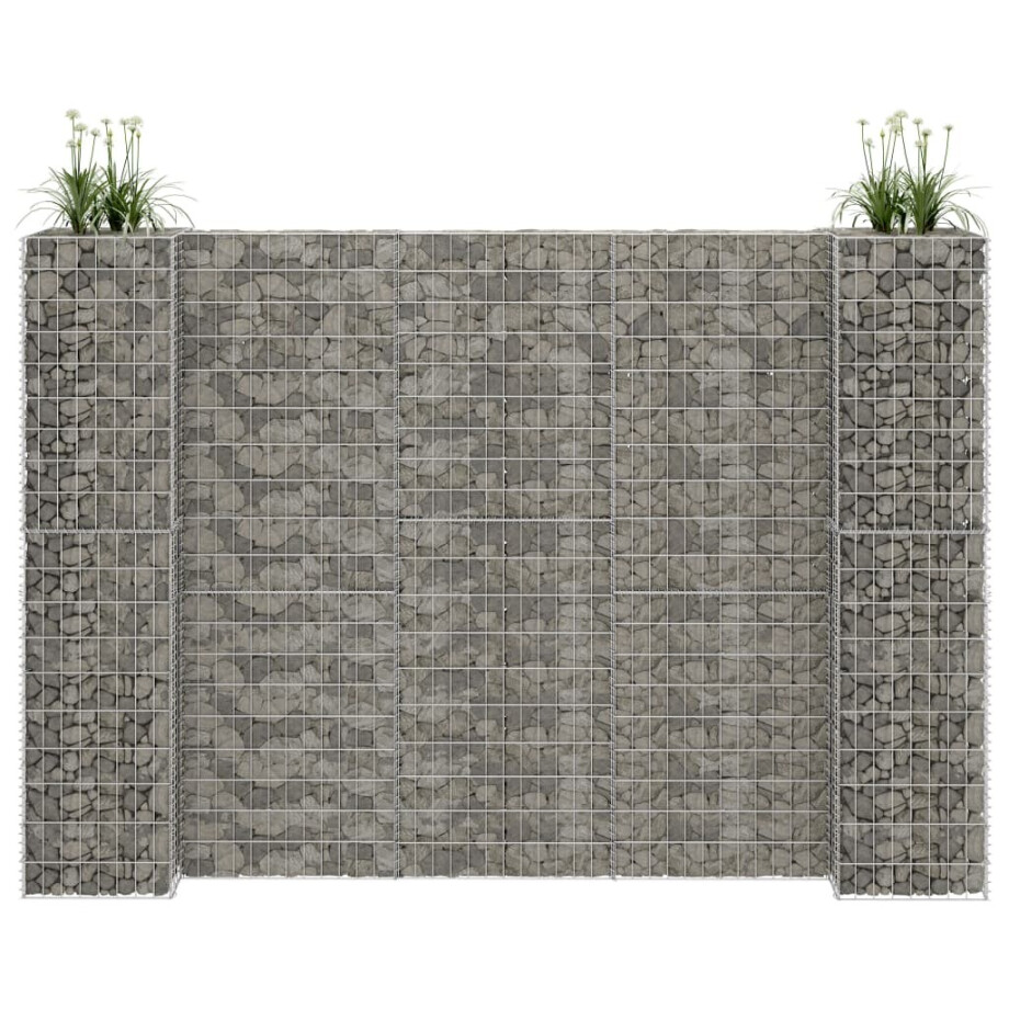 vidaXL Gabion plantenbak H-vormig 260x40x200 cm staaldraad vidaXL Gabion plantenbak H-vormig 260x40x200 cm staaldraad afbeelding 1