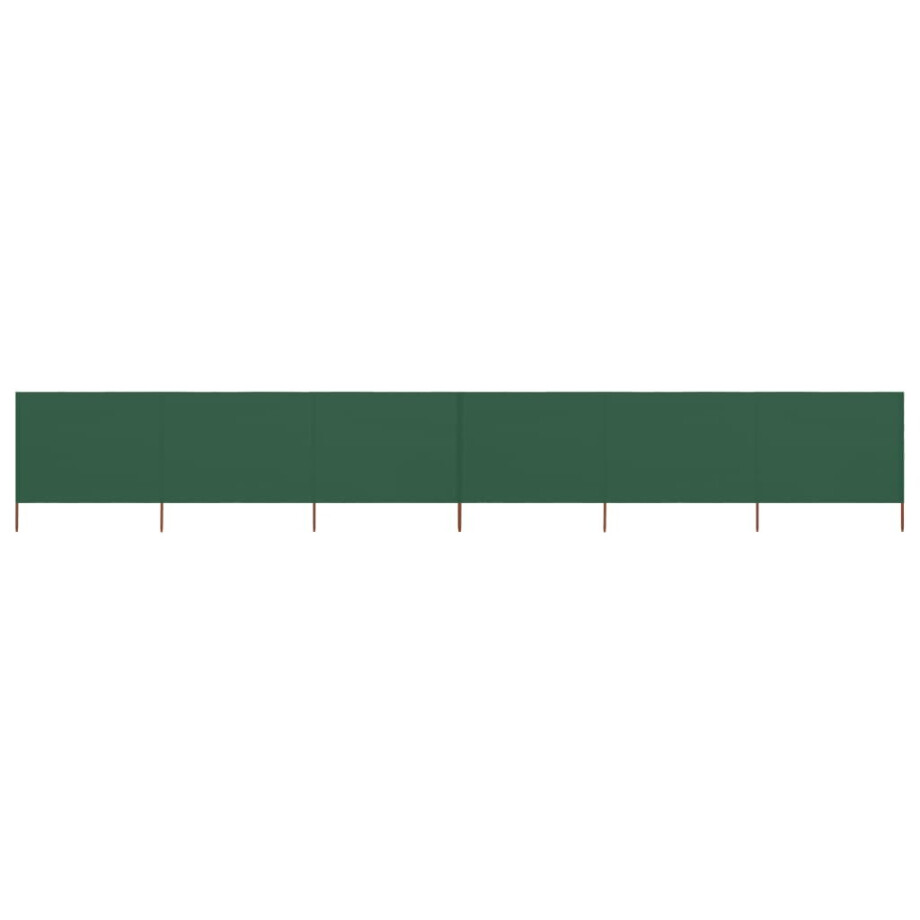 vidaXL Windscherm 6-panelen 800x120 cm stof groen afbeelding 1