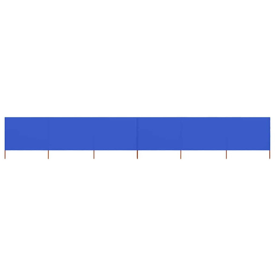 vidaXL Windscherm 6-panelen 800x120 cm stof azuurblauw afbeelding 1