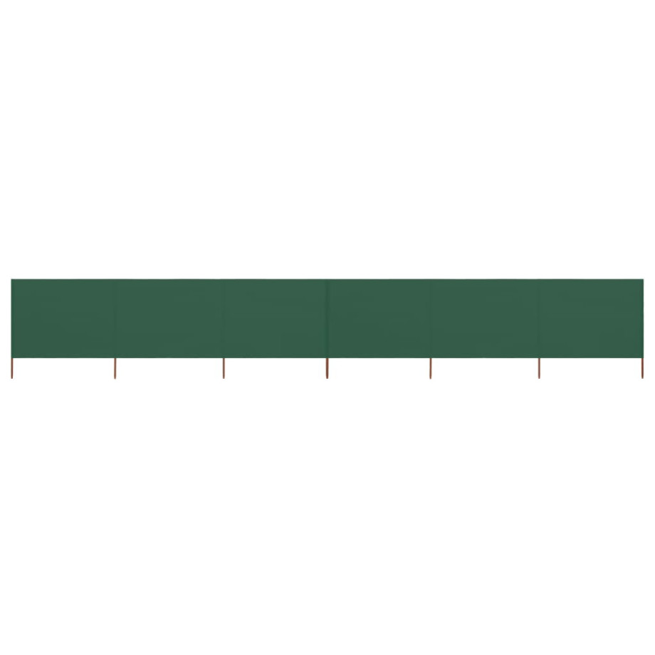 vidaXL Windscherm 6-panelen 800x160 cm stof groen afbeelding 1