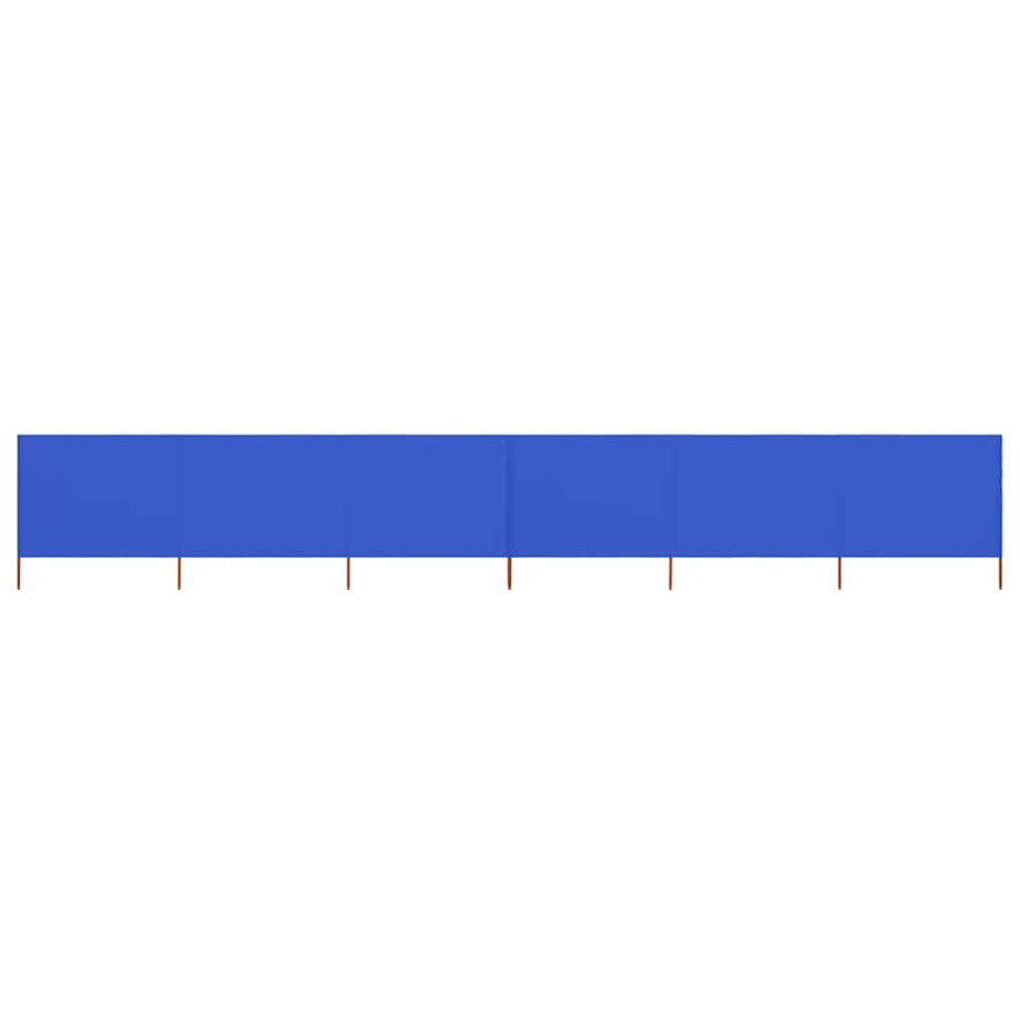 vidaXL Windscherm 6-panelen 800x160 cm stof azuurblauw afbeelding 1