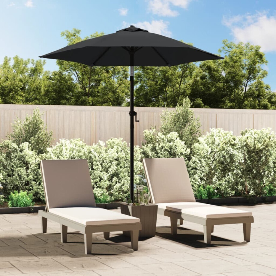 vidaXL Parasol 200x224 cm aluminium antraciet afbeelding 1