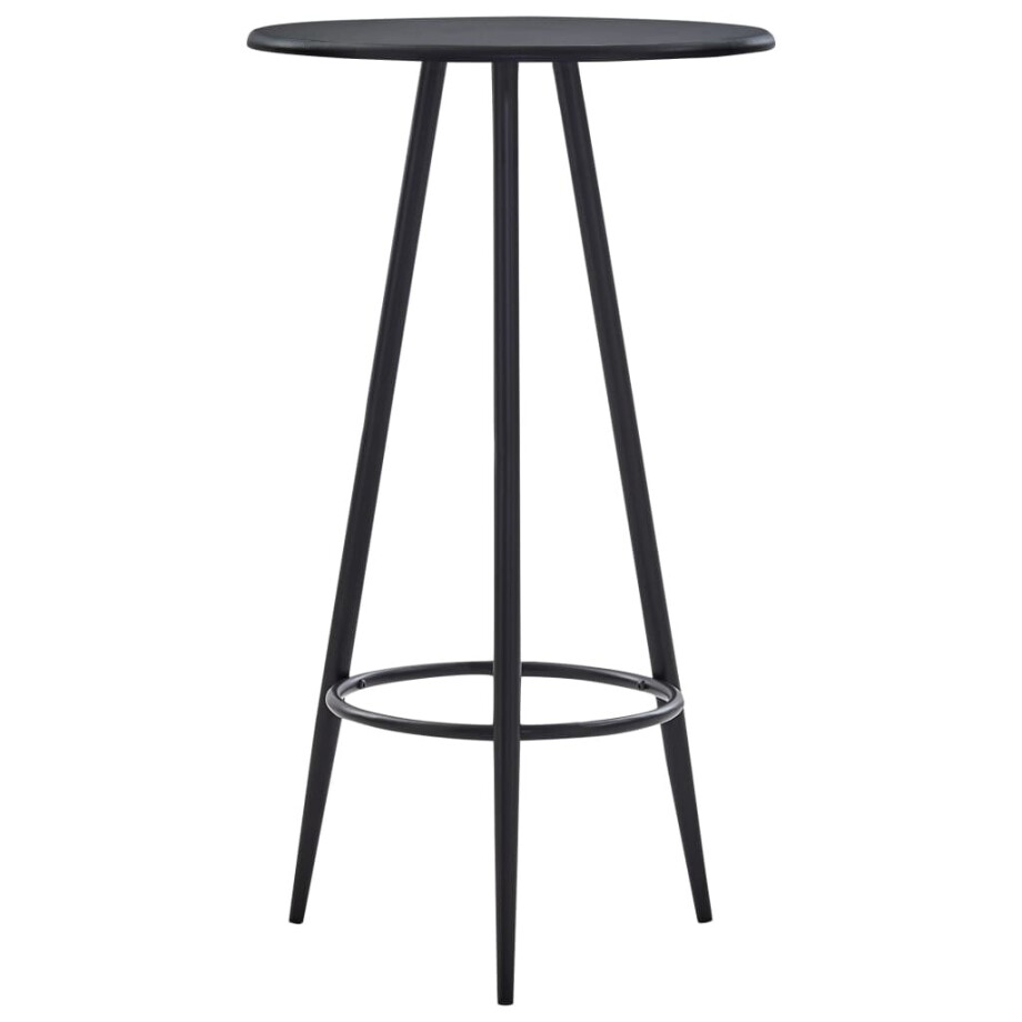 vidaXL Bartafel 60x107,5 cm MDF zwart afbeelding 1