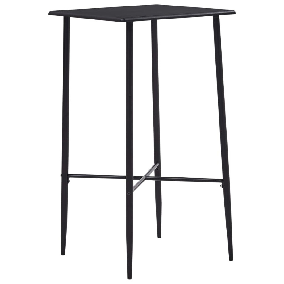 vidaXL Bartafel 60x60x111 cm MDF zwart vidaXL Bartafel 60x60x111 cm MDF zwart afbeelding 1