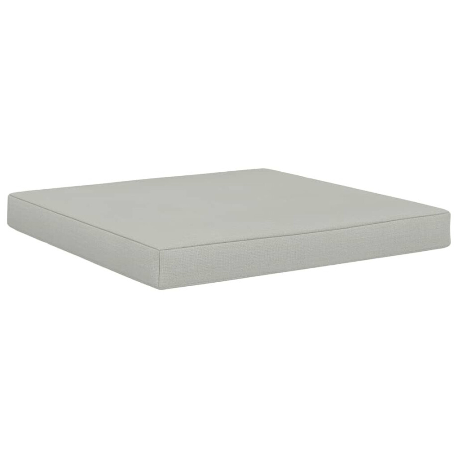 vidaXL Vloerpalletkussen 60x61,5x6 cm stof beige afbeelding 1