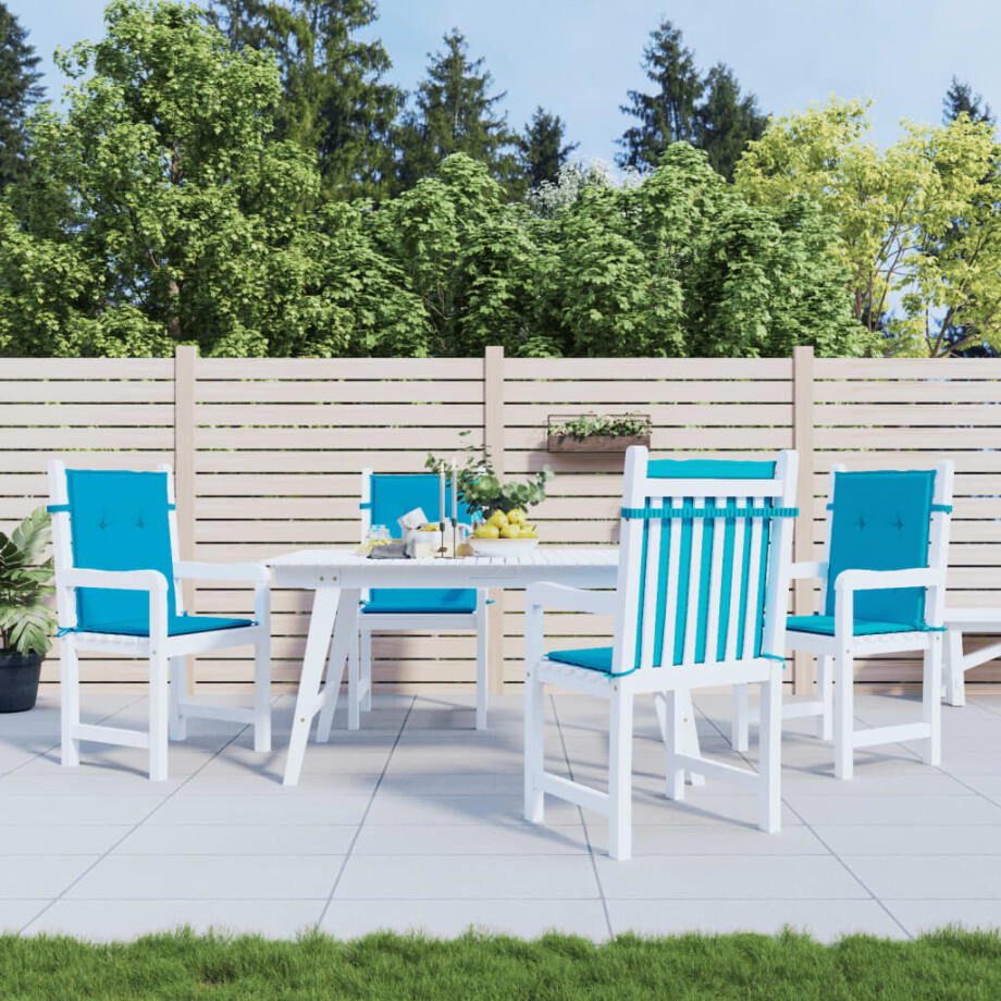 vidaXL Tuinstoelkussens lage rug 4 st 100x50x3 cm oxford stof blauw vidaXL Tuinstoelkussens lage rug 4 st 100x50x3 cm oxford stof blauw afbeelding 1