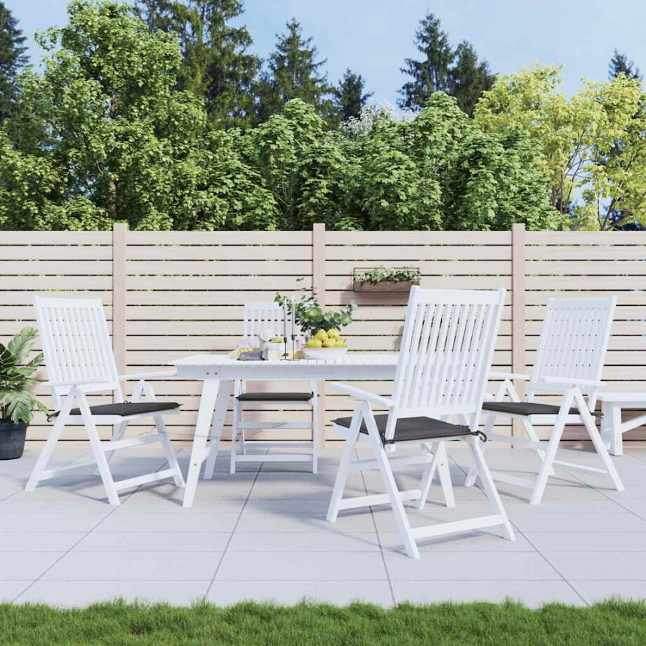 vidaXL Tuinstoelkussens 4 st 40x40x4 cm oxford stof antracietkleurig vidaXL Tuinstoelkussens 4 st 40x40x4 cm oxford stof antracietkleurig afbeelding 1