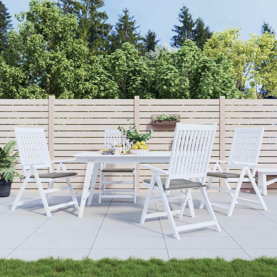 vidaXL Tuinstoelkussens 4 st 40x40x4 cm oxford stof grijs vidaXL Tuinstoelkussens 4 st 40x40x4 cm oxford stof grijs afbeelding 1