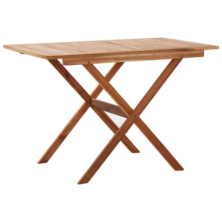 vidaXL Tuintafel 110x67x74 cm massief acaciahout afbeelding 1