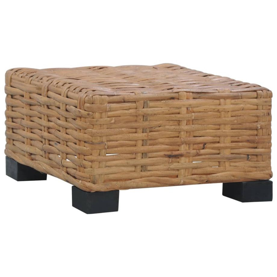 vidaXL Salontafel 47x47x28 cm natuurlijk rattan afbeelding 1