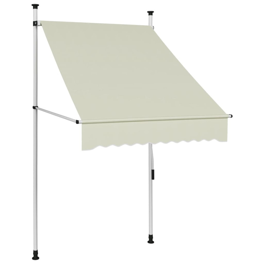 vidaXL Luifel handmatig uittrekbaar 100 cm crème afbeelding 1