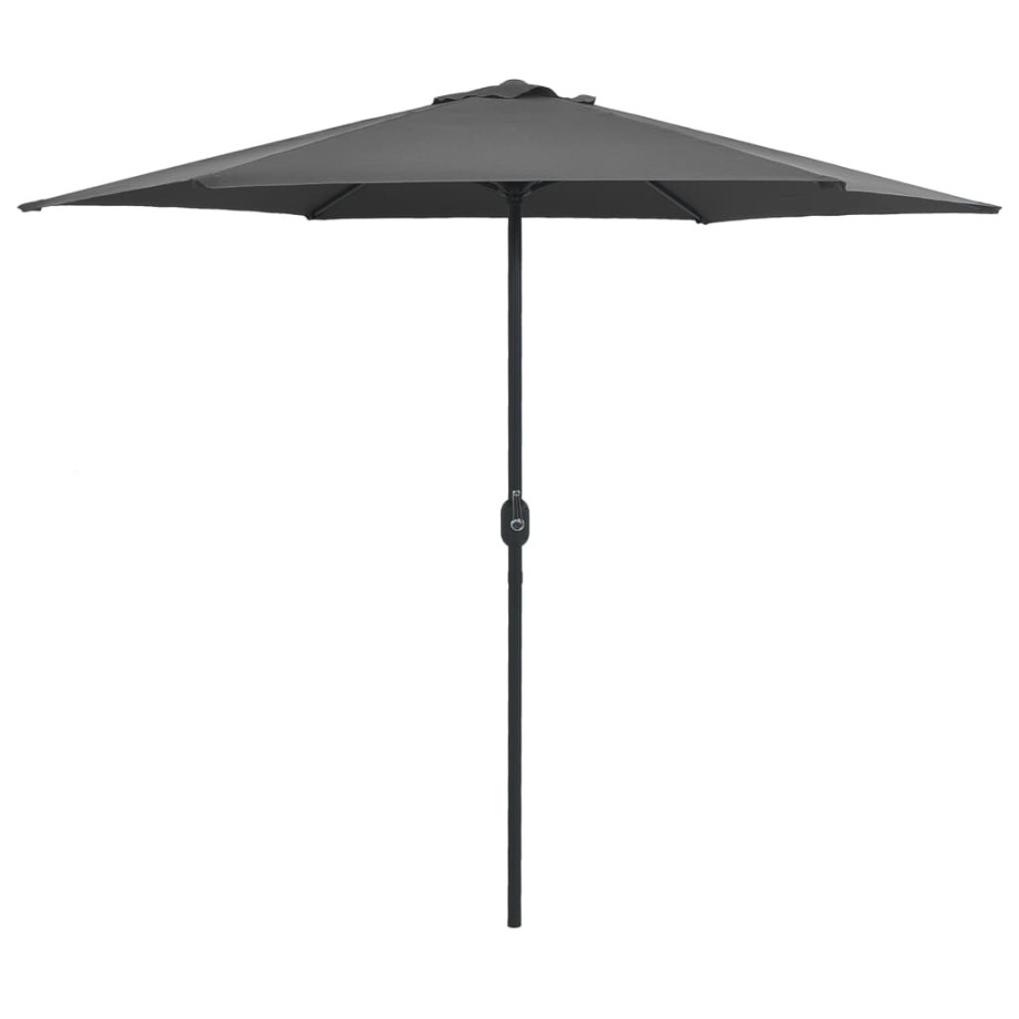 vidaXL Parasol met aluminium paal 270x246 cm antracietkleurig afbeelding 1