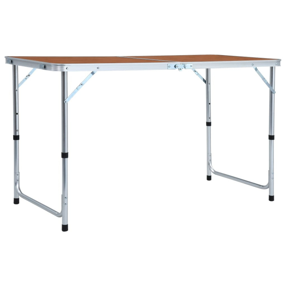 vidaXL Campingtafel inklapbaar 120x60 cm aluminium afbeelding 1