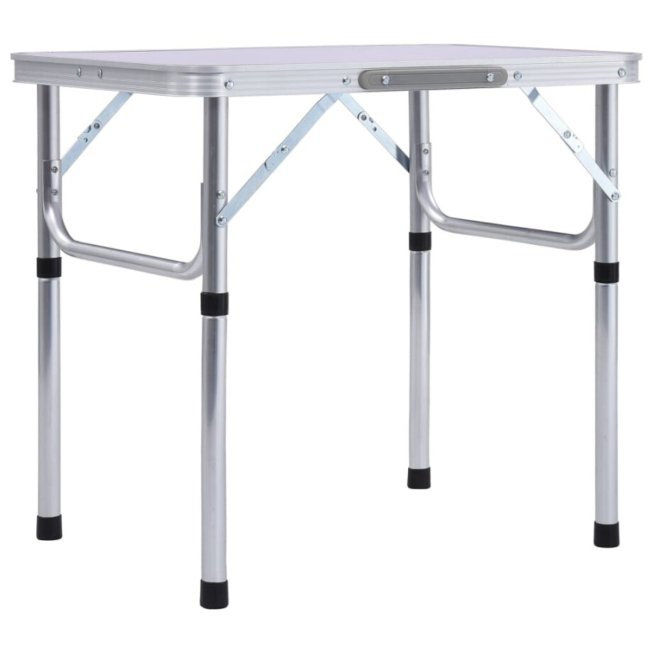 vidaXL Campingtafel inklapbaar 60x45 cm aluminium wit vidaXL Campingtafel inklapbaar 60x45 cm aluminium wit afbeelding 1