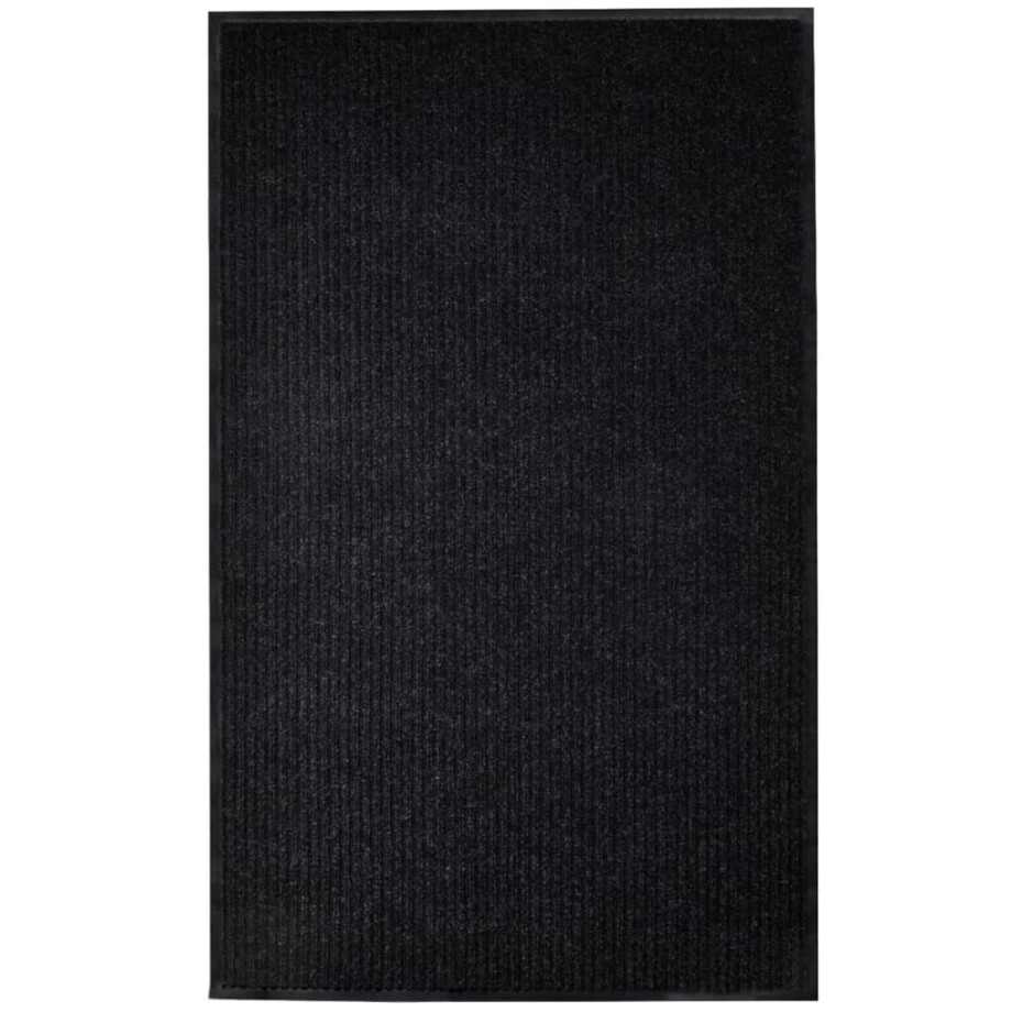 vidaXL Deurmat 117x220 cm PVC zwart afbeelding 1