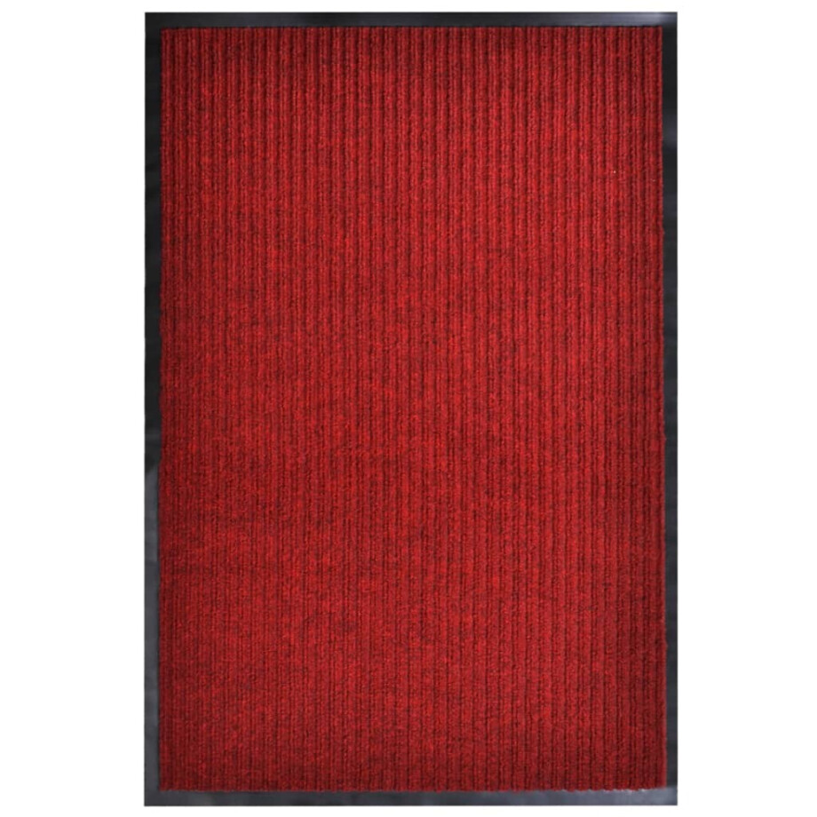 vidaXL Deurmat 117x220 cm PVC rood afbeelding 1