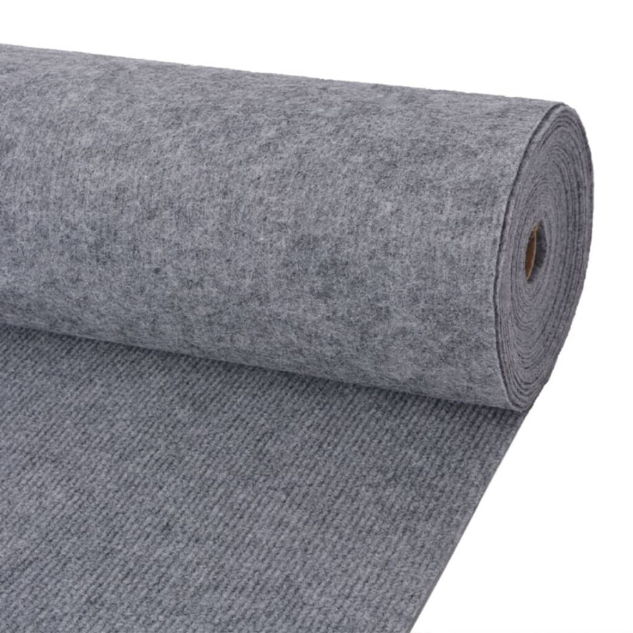 vidaXL Tapijt 1,2x15 m ribstof grijs vidaXL Tapijt 1,2x15 m ribstof grijs afbeelding 1